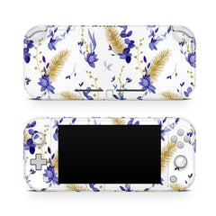 TACKY DESIGN Nintendo Switch Lite Skin Wrap | Watercolor Golden Christmas Tree Branches 3M Vinyl Full Cover - Tackydesign