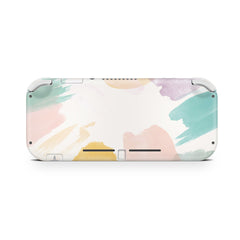 TACKY DESIGN Nintendo Switch Lite Skin Wrap | Watercolor Pastel Brush 3M Vinyl Full Cover - Tackydesign