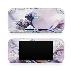 TACKY DESIGN Nintendo Switch Lite Skin Wrap | Watercolor The Great Wave off Kanagawa 3M Vinyl Full Cover - Tackydesign
