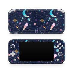 TACKY DESIGN Nintendo Switch Lite Skin Wrap | Zodiac Blue Clouds Moon 3M Vinyl Full Cover - Tackydesign