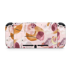 TACKY DESIGN Paint Blotches Nintendo Switch Skin Wrap | Pink 3M Vinyl Full Cover - Tackydesign