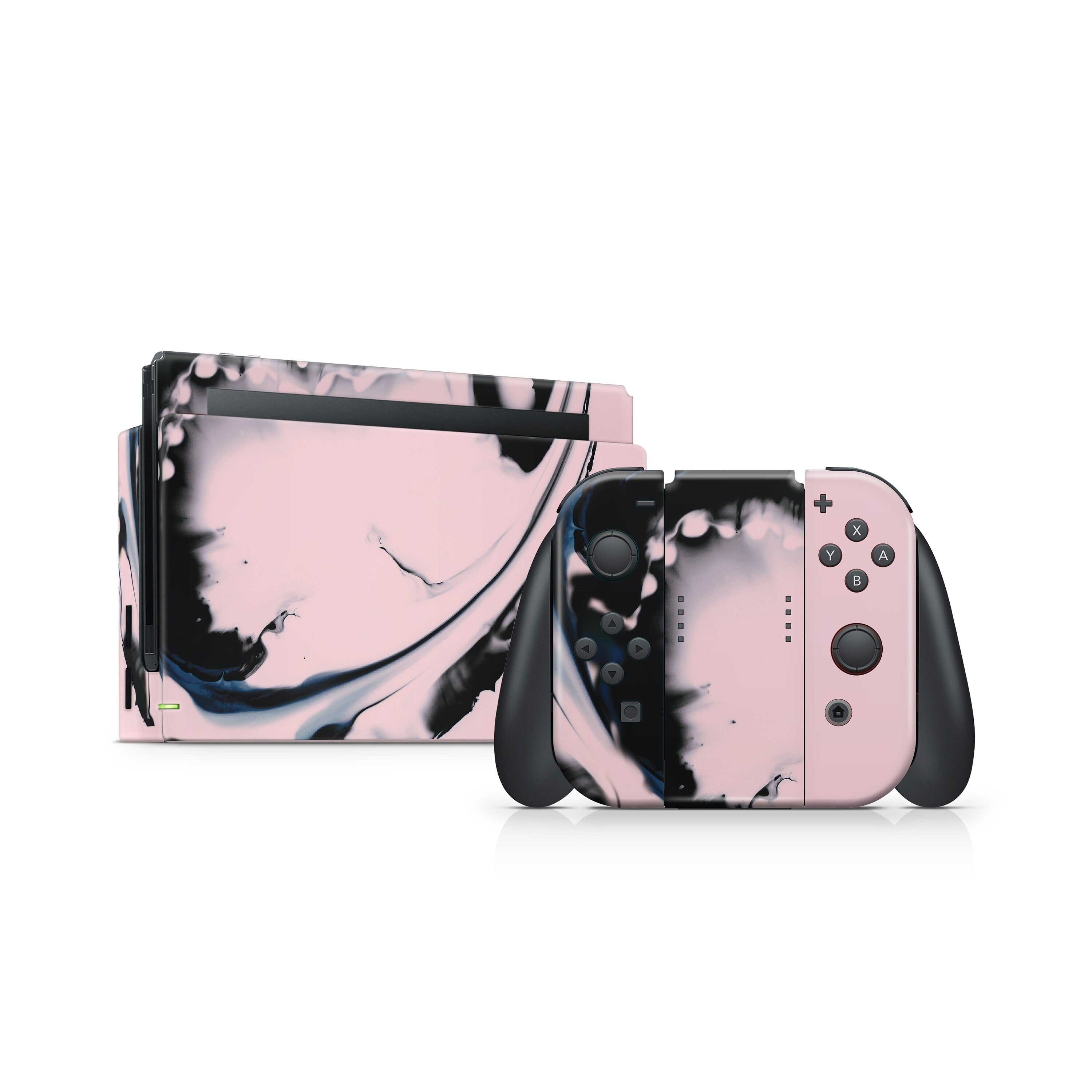 TACKY DESIGN Paint Smear Nintendo Switch Skin Wrap | Pastel 3M Vinyl Full Cover - Tackydesign