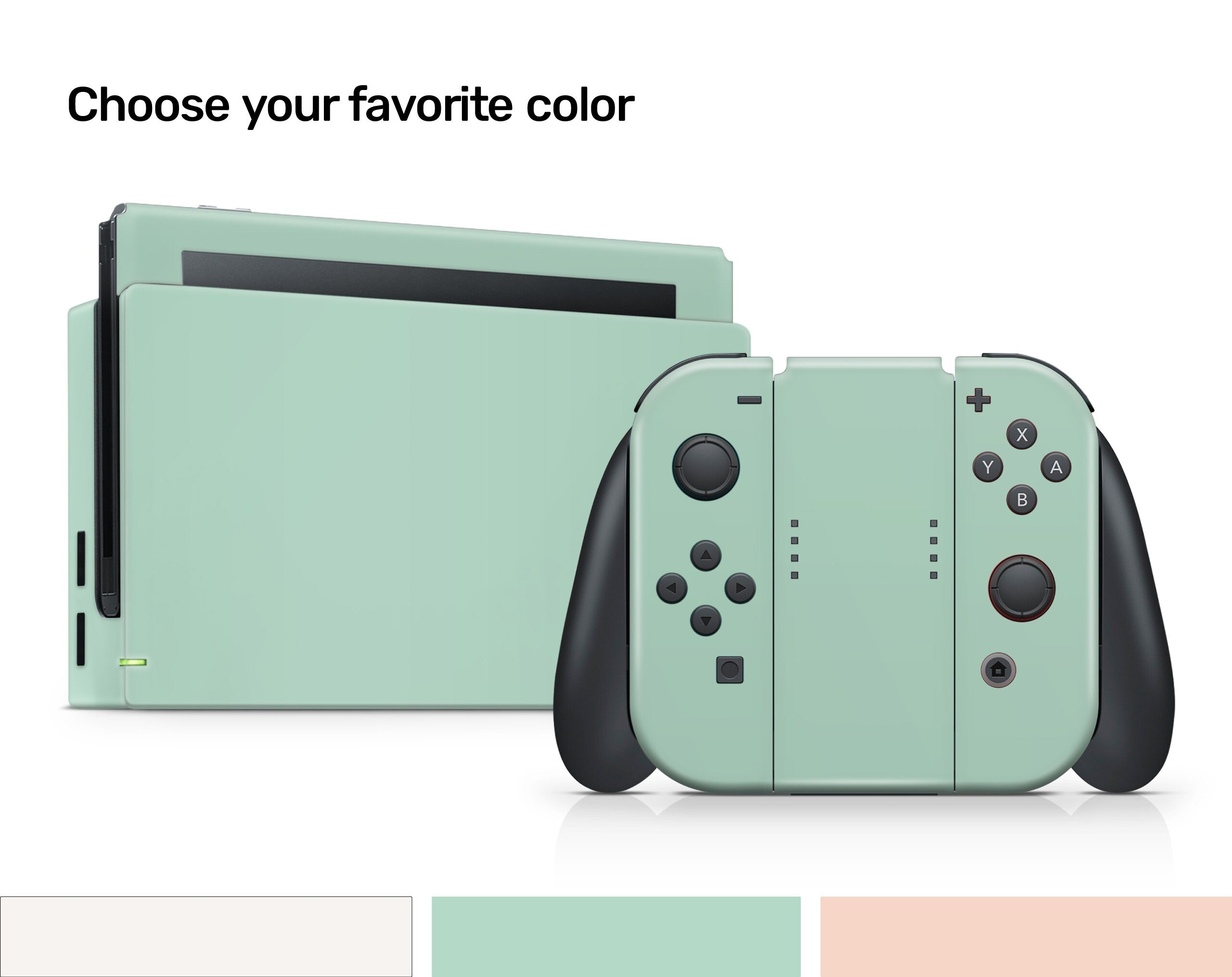TACKY DESIGN Pastel Solid Color Nintendo Switch Skin Wrap | 3M Vinyl Full Cover - Tackydesign
