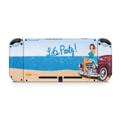 TACKY DESIGN Pin - Up Girls Car Nintendo Switch Skin Wrap | Retro 3M Vinyl Full Cover - Tackydesign