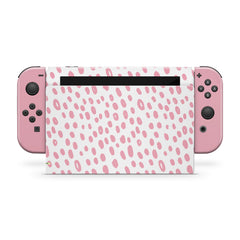 TACKY DESIGN Pink Nintendo Switch Skin Wrap | Leopard 3M Vinyl Full Cover - Tackydesign