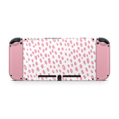 TACKY DESIGN Pink Nintendo Switch Skin Wrap | Leopard 3M Vinyl Full Cover - Tackydesign