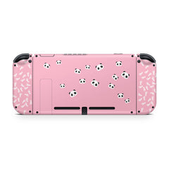 TACKY DESIGN Pink Panda Nintendo Switch Skin Wrap | 3M Vinyl Full Cover - Tackydesign