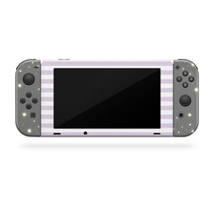 TACKY DESIGN Purple Cat Nintendo Switch Skin Wrap | Kawaii 3M Vinyl Full Cover - Tackydesign