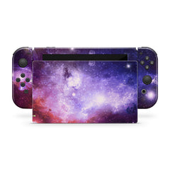 TACKY DESIGN Purple Galaxy Nintendo Switch Skin Wrap | Planets 3M Vinyl Full Cover - Tackydesign