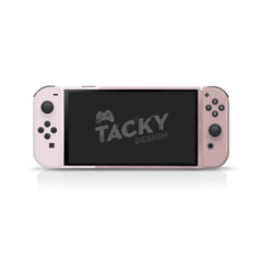 TACKY DESIGN Purple Nintendo Switch OLED Skin Wrap | Classic Colorwave Color Blocking 3M Vinyl Full Cover - Tackydesign
