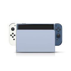 TACKY DESIGN Retro Nintendo Switch OLED Skin Wrap | Pastel Blue Colorwave Color Blocking 3M Vinyl Full Cover - Tackydesign