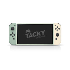 TACKY DESIGN Retro Nintendo Switch OLED Skin Wrap | Pastel Colorwave Color Blocking 3M Vinyl Full Cover - Tackydesign