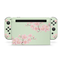 TACKY DESIGN Sakura Flowers Nintendo Switch Skin Wrap | Cherries 3M Vinyl Cover - Tackydesign