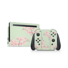 TACKY DESIGN Sakura Flowers Nintendo Switch Skin Wrap | Cherries 3M Vinyl Cover - Tackydesign