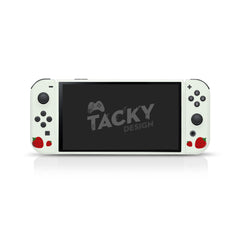 TACKY DESIGN Strawberry Nintendo Switch OLED Skin Wrap | Cute Green 3M Vinyl Full Cover - Tackydesign