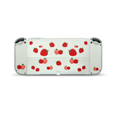 TACKY DESIGN Strawberry Nintendo Switch OLED Skin Wrap | Cute Green 3M Vinyl Full Cover - Tackydesign