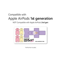 Unicorn Apple Airpod Skins, Kawaii Airpods Sticker for airpods 1 & 2 Vinyl 3m, Airpods skin earbuds, Airpods Protective Full wrap Cover - Tackydesign