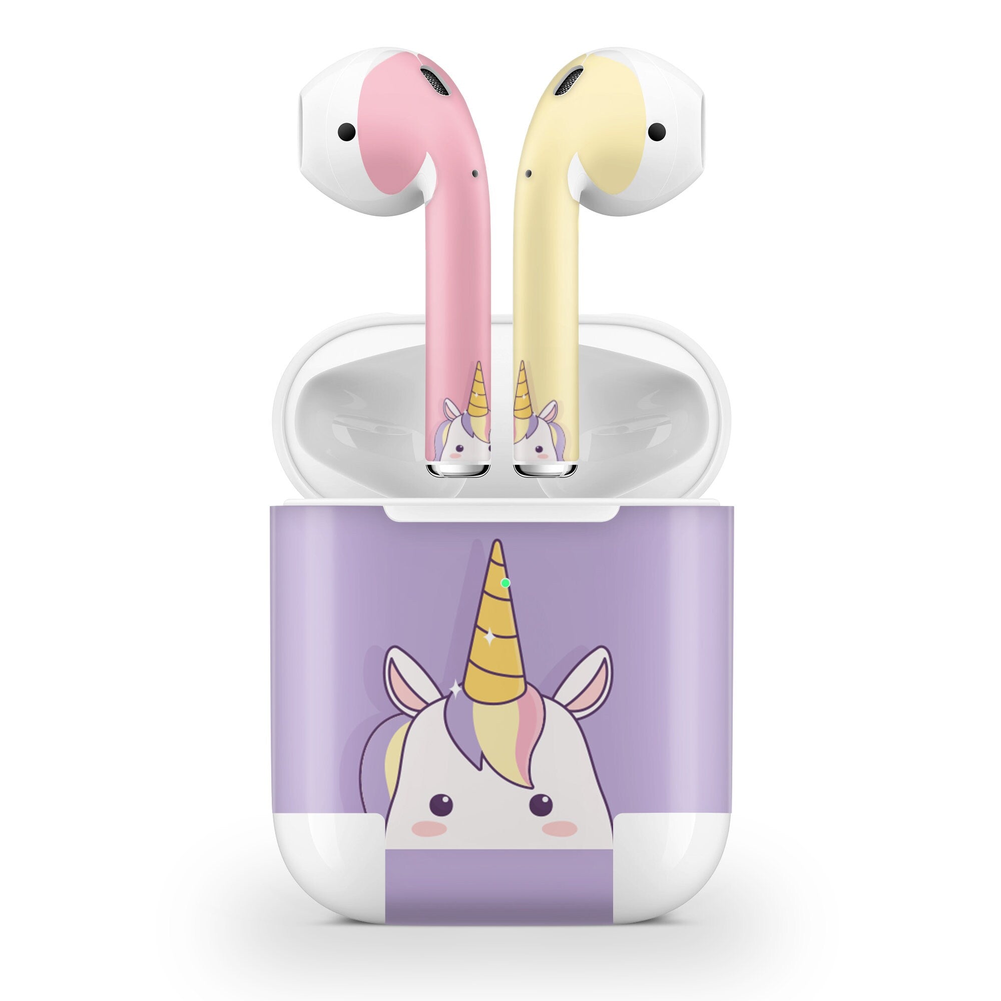 Unicorn Apple Airpod Skins, Kawaii Airpods Sticker for airpods 1 & 2 Vinyl 3m, Airpods skin earbuds, Airpods Protective Full wrap Cover - Tackydesign