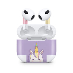 Unicorn Apple Airpod Skins, Kawaii Airpods Sticker for Airpods 3 skin Vinyl 3m, Airpods skin earbuds, Airpods Protective Full wrap Cover - Tackydesign