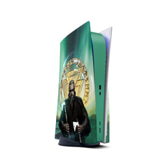 Vikings Ps5 skin, Green Playstation 5 controller skin Assassin, Vinyl 3m stickers Full wrap cover - Tackydesign