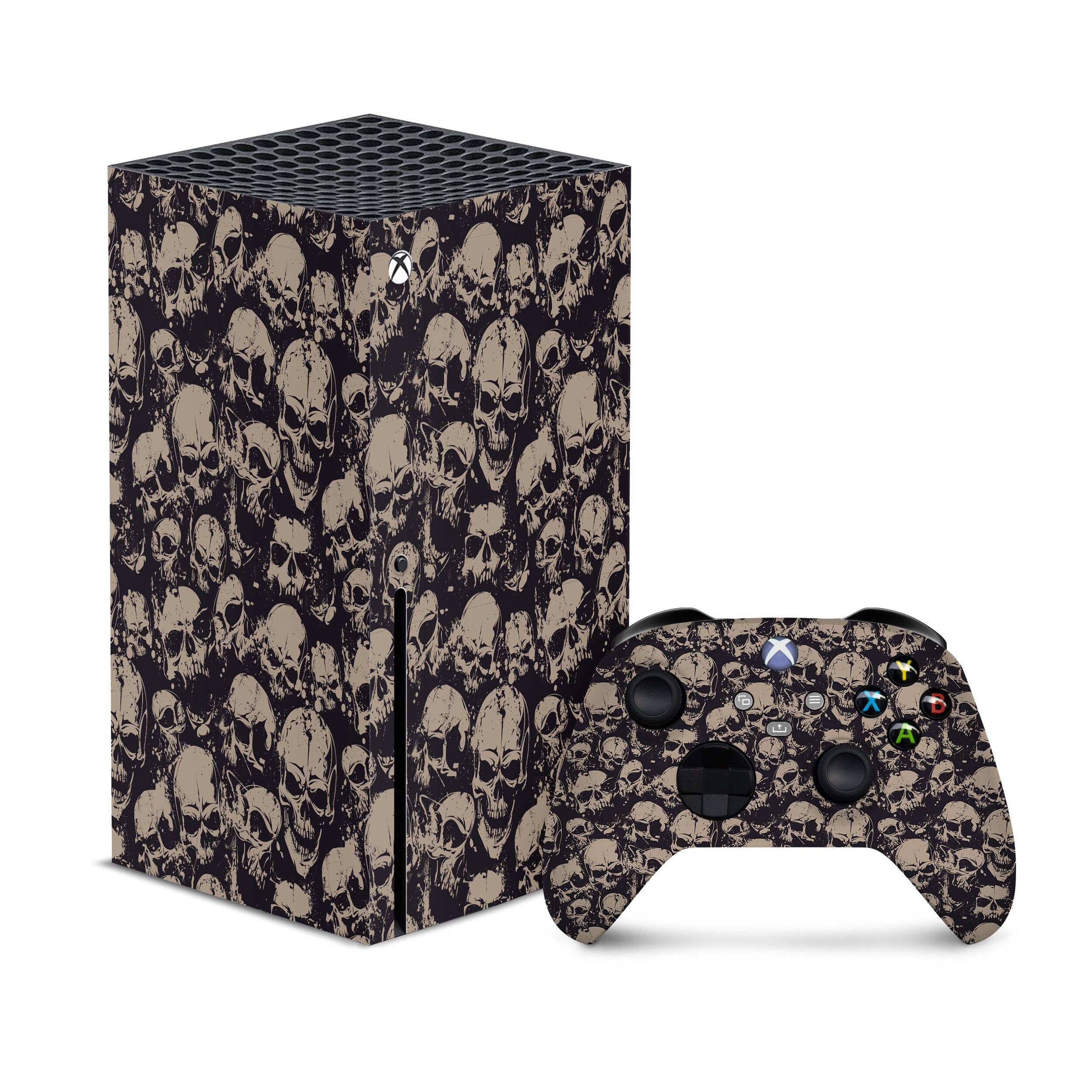 Xbox series x skin Skulls, Series s skin Vinyl 3m stickers Full wrap cover - Tackydesign