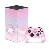 Xbox series x skin Unicorn, Series s pink skin Vinyl 3m stickers Full wrap cover - Tackydesign