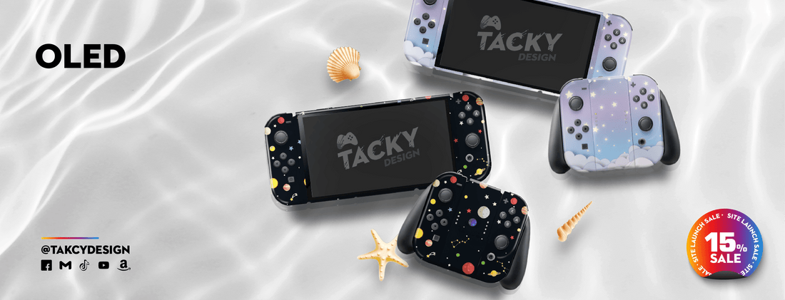 Nintendo Switch OLED Skins – Premium 3M Vinyl Wraps - Tackydesign