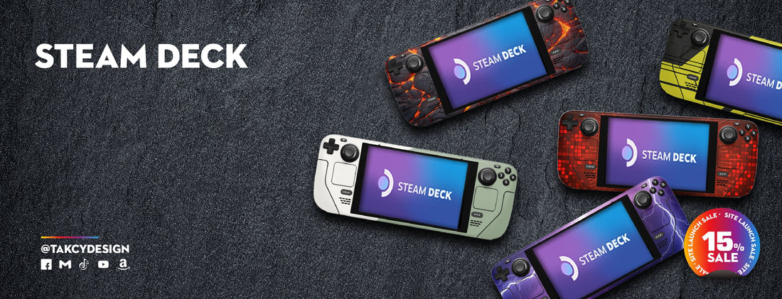 Steam Deck Skins – Premium Vinyl Wraps for Steam Deck LCD and OLED Models - Tackydesign