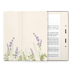 Cherry Blossom Kindle Skin Decal, Beige Floral Kindle Paperwhite Skin, Kindle Oasis Skin, Kindle Sticker, Premium 3M Vinyl Wrap Cover - Tackydesign