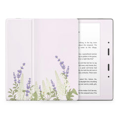 Cherry Blossom Kindle Skin Decal, Lavender Floral Kindle Paperwhite Skin, Kindle Oasis Skin, Kindle Sticker, Premium 3M Vinyl Wrap Cover - Tackydesign