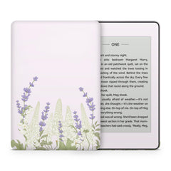 Cherry Blossom Kindle Skin Decal, Lavender Floral Kindle Paperwhite Skin, Kindle Oasis Skin, Kindle Sticker, Premium 3M Vinyl Wrap Cover - Tackydesign