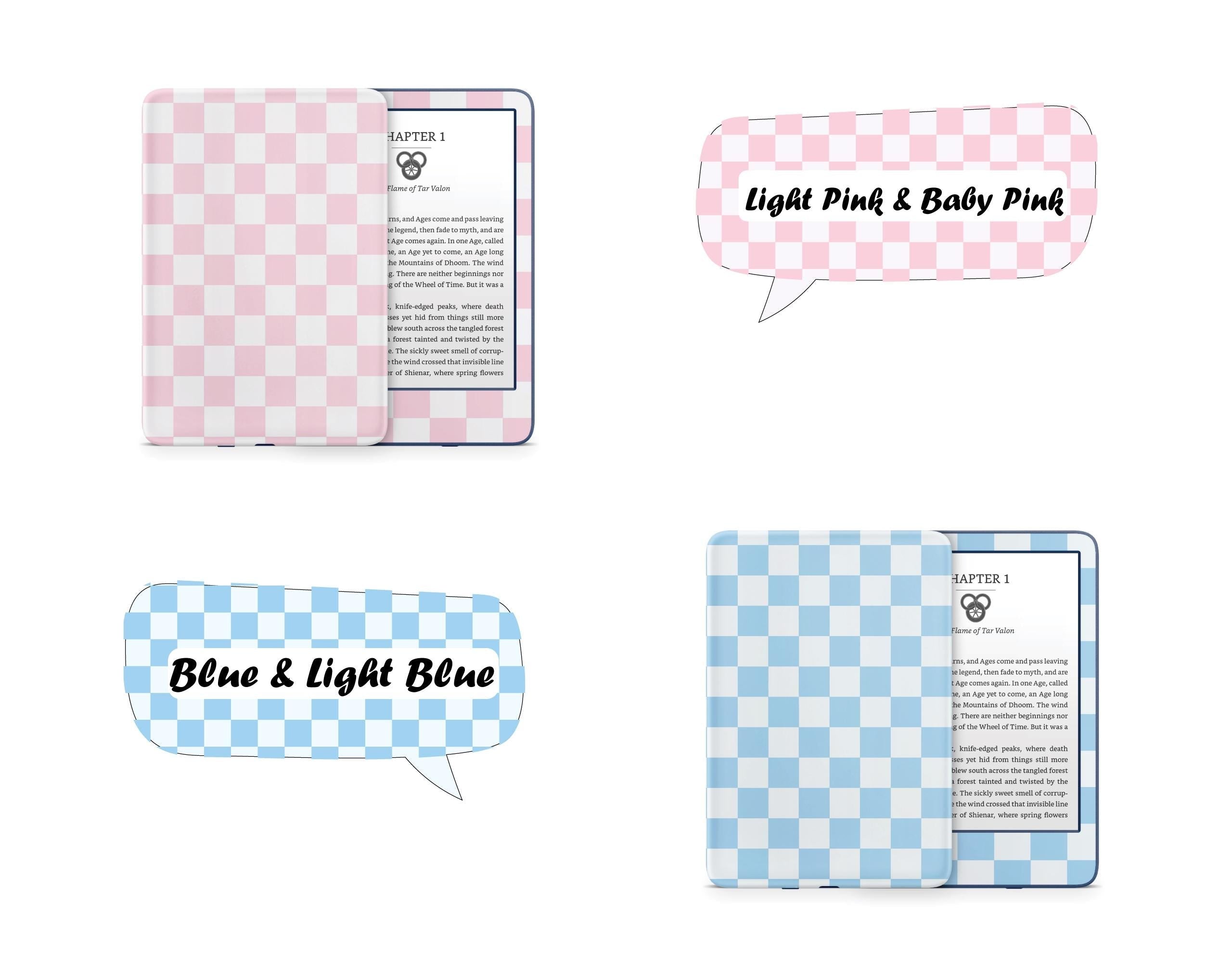 Chessboard Kindle Skin Decal, Color Blocking Kindle Paperwhite Skin, Kindle Oasis Skin, Kindle Sticker, Premium 3M Vinyl Wrap - Tackydesign