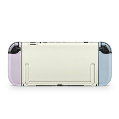 Color Blocking Nintendo Switch 2 Skin | Solid Color Pastel Blue & Lavender Premium 3M Vinyl FullWrap Decal - Tackydesign