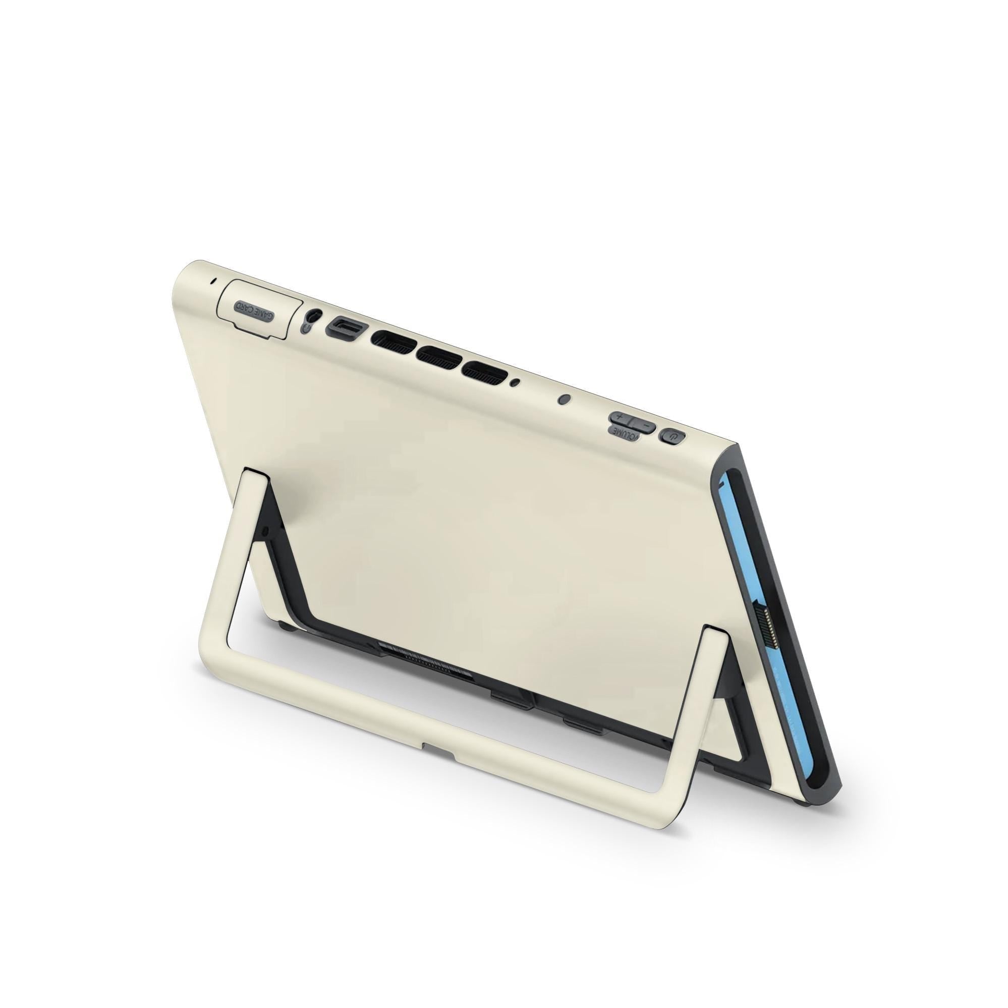 Color Blocking Nintendo Switch 2 Skin | Solid Color Pastel Brown & Mint Premium 3M Vinyl FullWrap Decal - Tackydesign