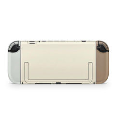 Color Blocking Nintendo Switch 2 Skin | Solid Color Pastel Green & Brown Premium 3M Vinyl FullWrap Decal - Tackydesign