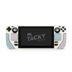 Color Blocking Steam Deck Skin Solid Color Steam Deck OLED Skin | Premium 3M Vinyl FullWrap Decal Blue & Lavender - Tackydesign