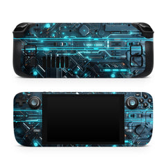Cyber Circuit Steam Deck Skin Steam Deck OLED Skin & LCD, Kawaii ColorFul Tech, Full Wrap 3M Vinyl Cover - Tackydesign