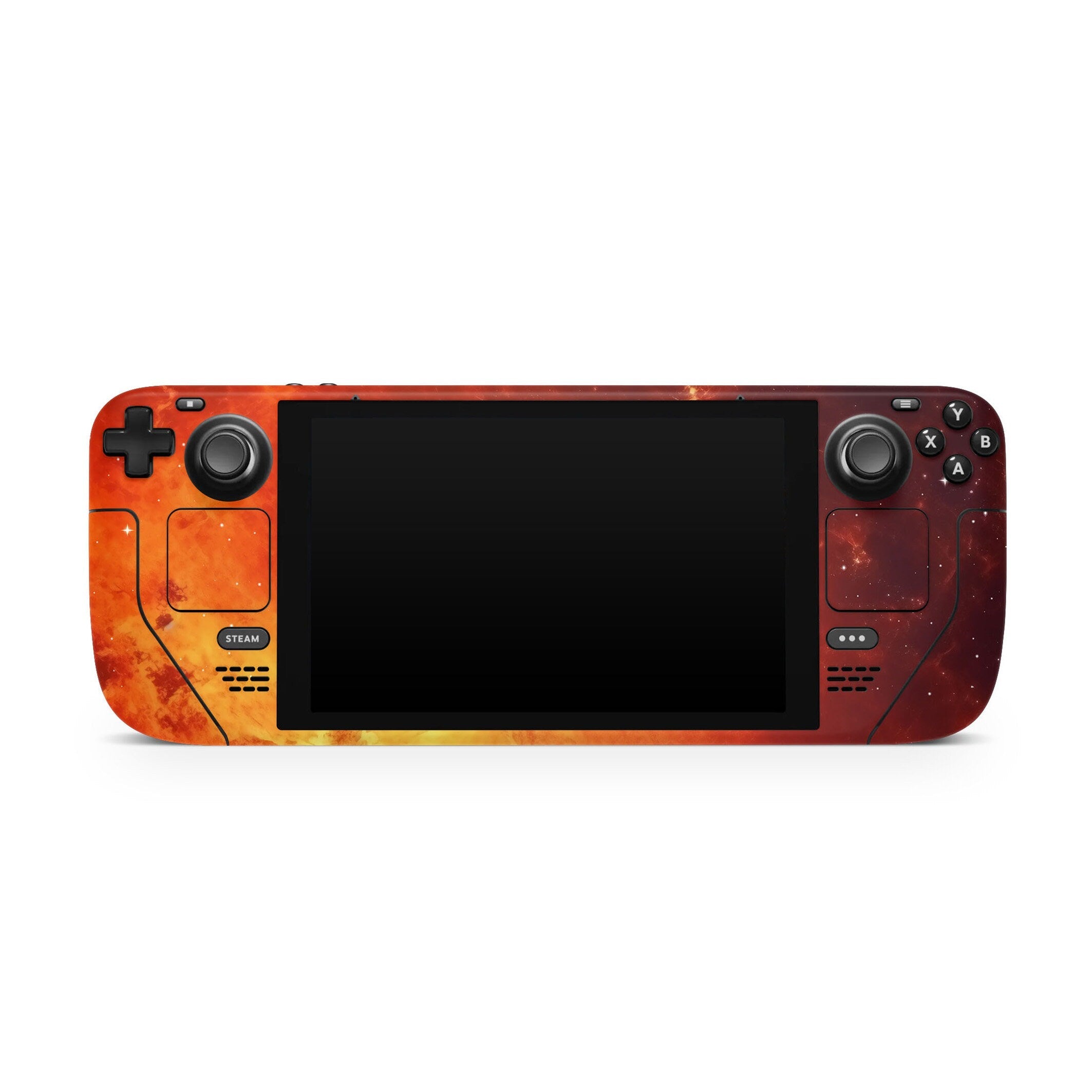 Fire Lava Steam Deck skin, Orange Color Kawaii Steam Deck Decal Full Wrap cover Vinyl 3m Sticker - Tackydesign