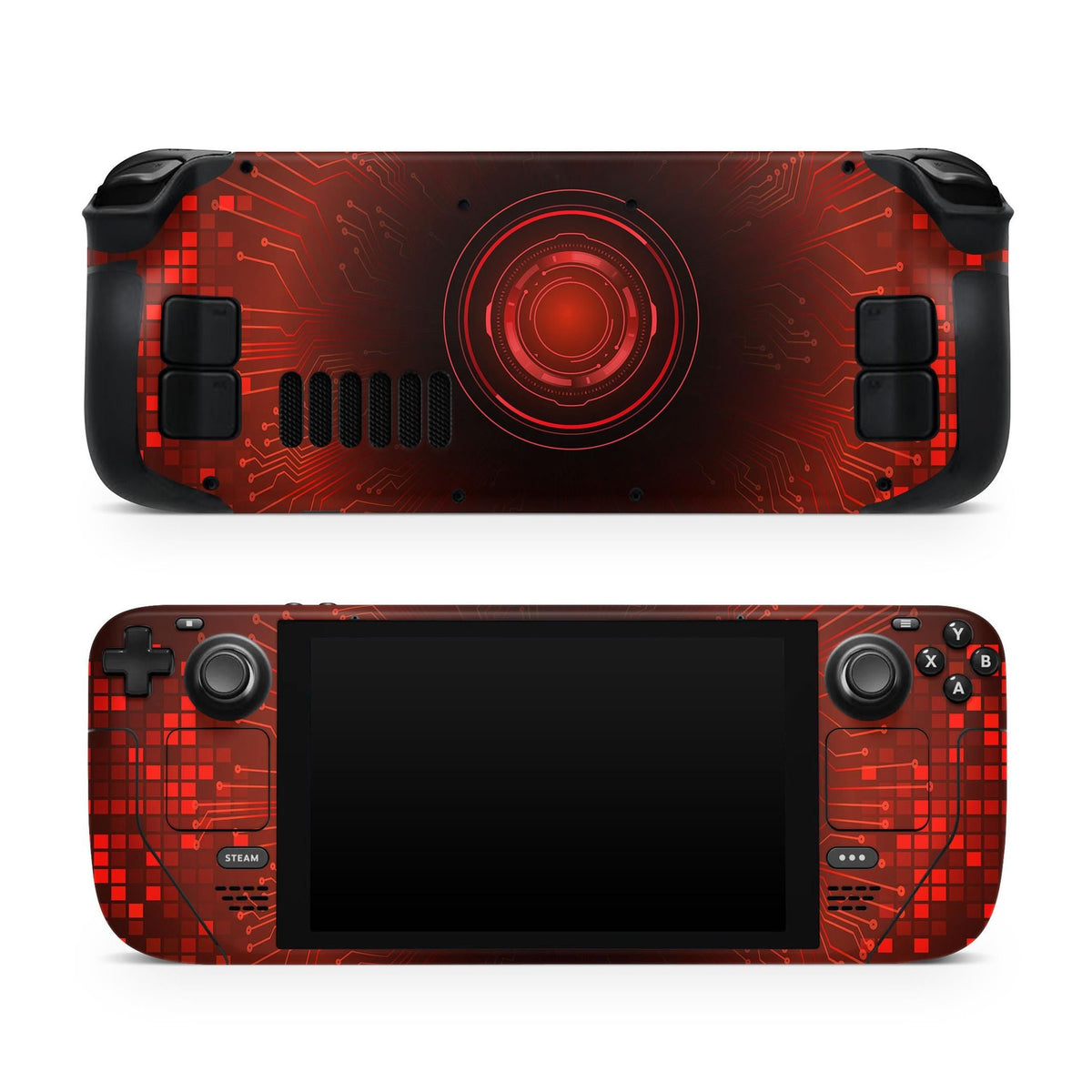 Future Eye Steam Deck Skin Steam Deck OLED Skin & LCD, Kawaii Red, Full Wrap 3M Vinyl Cover - Tackydesign