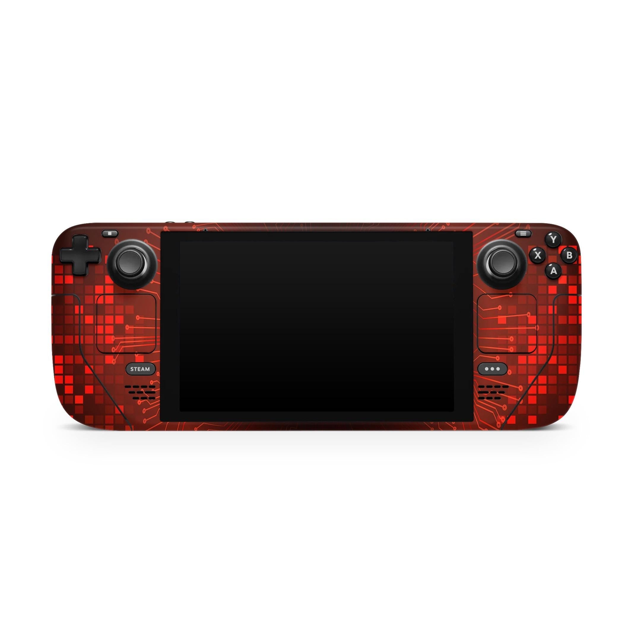 Future Eye Steam Deck Skin Steam Deck OLED Skin & LCD, Kawaii Red, Full Wrap 3M Vinyl Cover - Tackydesign