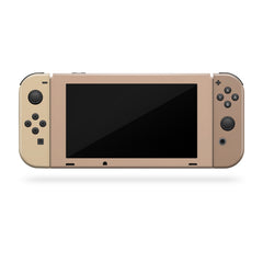 New Nintendo Switch skin, Classic Cappuccino switch skin Color Blocking skin Full cover 3m