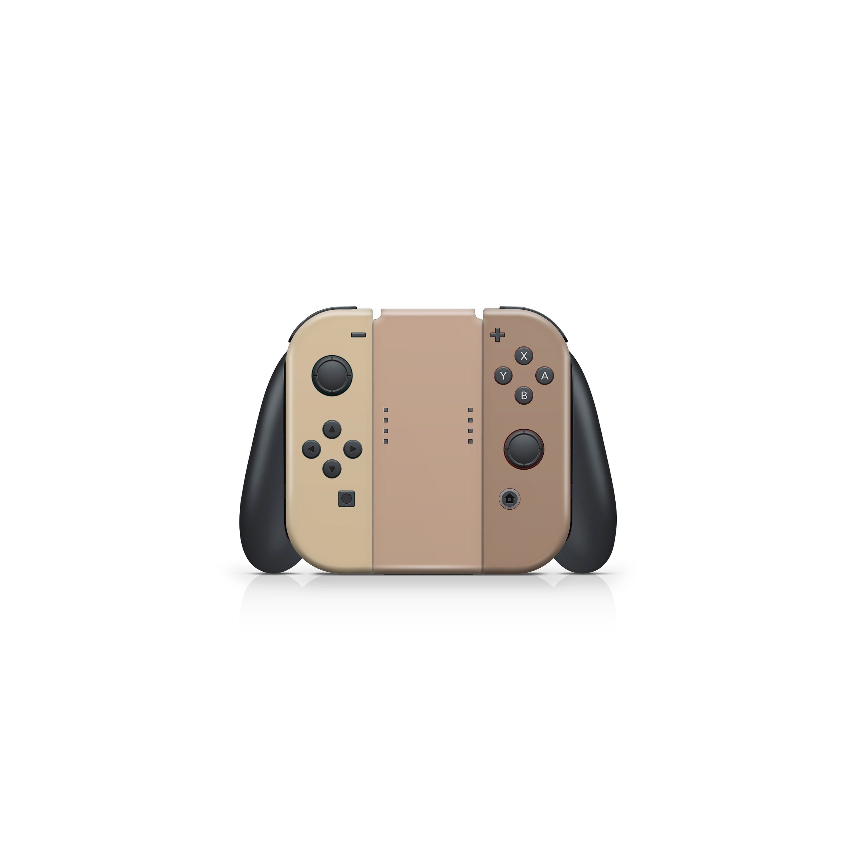 New Nintendo Switch skin, Classic Cappuccino switch skin Color Blocking skin Full cover 3m