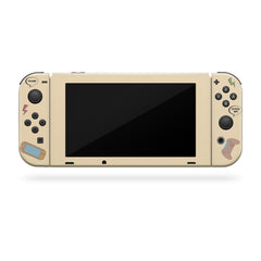 Nintendo Switch skin Retro Gaming skin, Brown Color switch skin Cute Full cover 3m