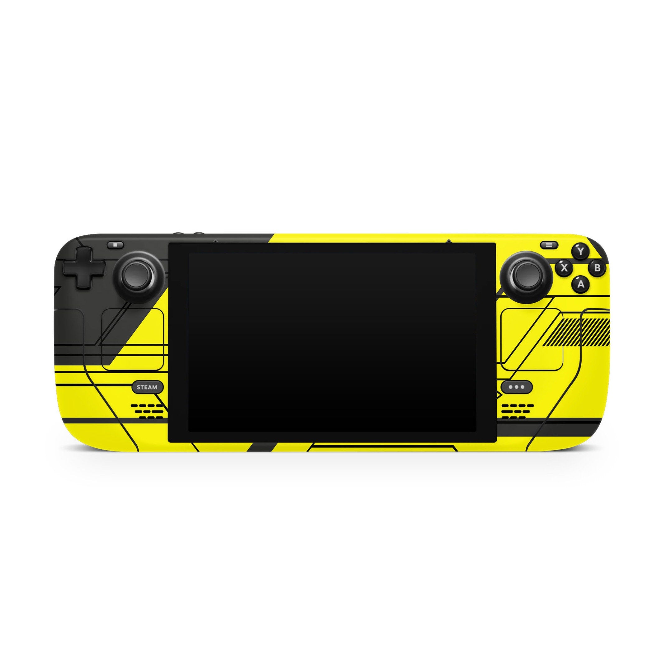 Cyber Steam Deck skin, Yellow Color Kawaii Steam Deck Decal Full Wrap cover Vinyl 3m Sticker