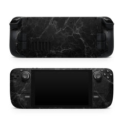 Marble Steam Deck skin, Black Color Moon Steam Deck Kawaii Decal Full Wrap cover Vinyl 3m Sticker