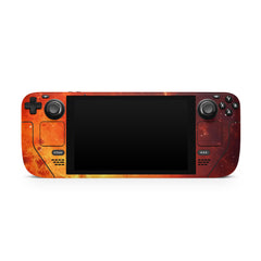 Fire Lava Steam Deck skin, Orange Color Kawaii Steam Deck Decal Full Wrap cover Vinyl 3m Sticker