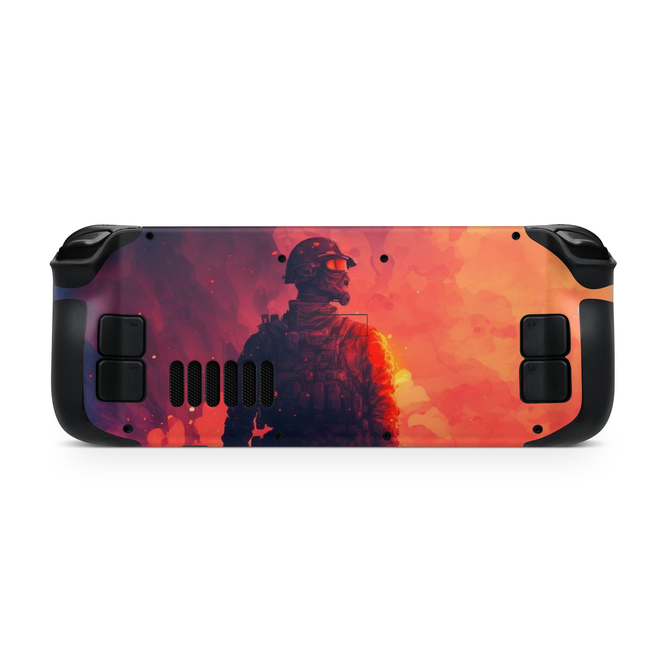 Fire Flames Steam Deck skin, Orange Color Army Skin Steam Deck Decal Full Wrap cover Vinyl 3m Sticker