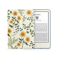 Sunflower Kindle Skin Decal, Yellow Kindle Paperwhite Skin, Kindle Oasis Skin, Kindle Sticker, Premium 3M Vinyl Full Wrap Cover