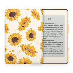 Sunflower Kindle Skin Decal, Yellow Floral Kindle Paperwhite Skin, Kindle Oasis Skin, Kindle Sticker, Premium 3M Vinyl Wrap Cover