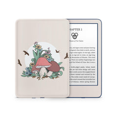 Mushroom Kindle Skin Decal, Light Beige Kawaii Kindle Paperwhite Skin, Kindle Oasis Skin, Kindle Sticker, Premium 3M Vinyl Wrap Cover